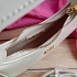 Женская лакированная  сумка-хобо MIU MIU Vernice 21x16 см - Beige