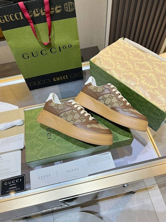 Женские кроссовки Gucci Chunky B Premium - Brown
