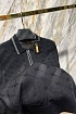 Мужское поло Zilli zip neck - Black