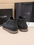 Замшевые лоферы с мехом Hugo Boss high-top - Grey