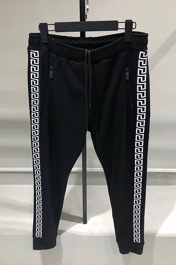 Мужские чёрные штаны Versace   