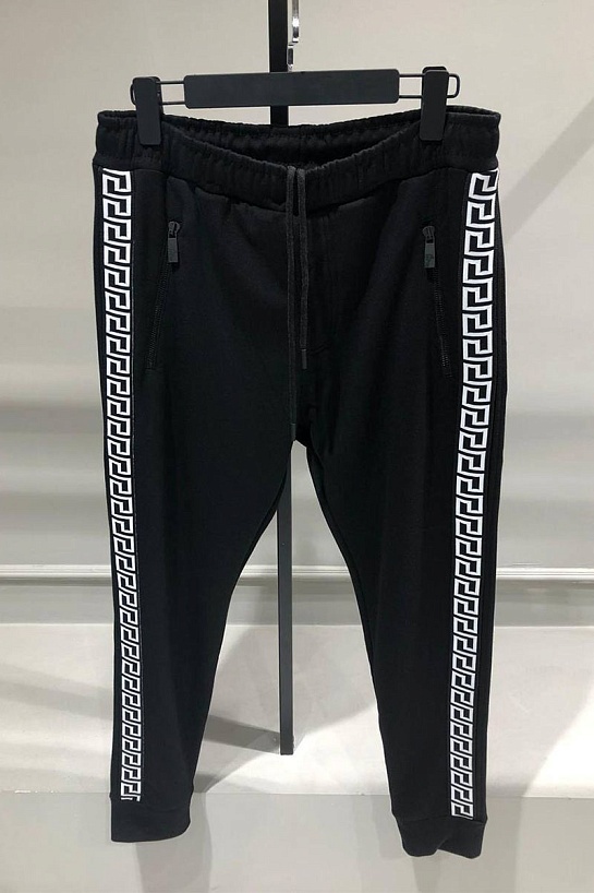 Мужские чёрные штаны Versace