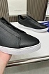 Чёрные кожаные кроссовки Ermenegildo Zegna