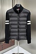 Мужская вязанная куртка Moncler logo-patch - Black
