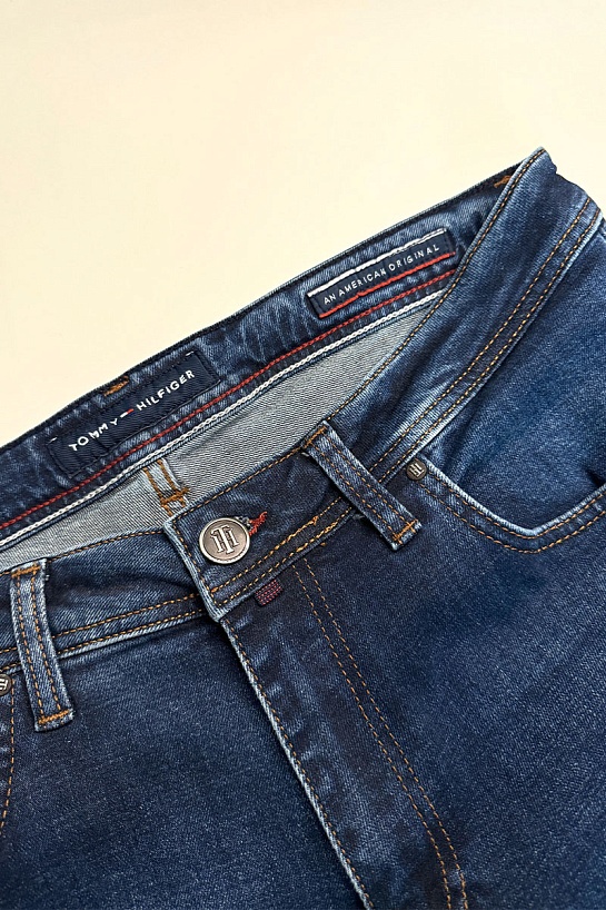 Мужские тёмно-синие джинсы Tommy Hilfiger Slim