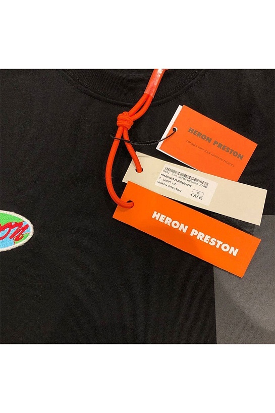 Белая оверсайз футболка Heron Preston logo-print