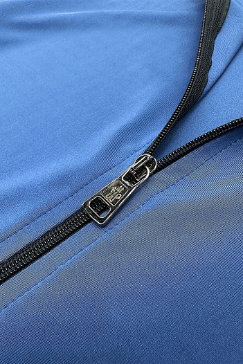 Мужская брендовая кофта Moncler синего цвета   