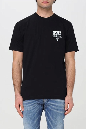 Футболка чёрного цвета Dsquared2 Suburbans   