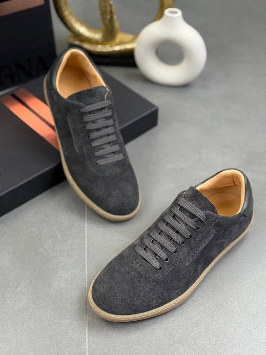 Мужские замшевые кроссовки Zegna "232"