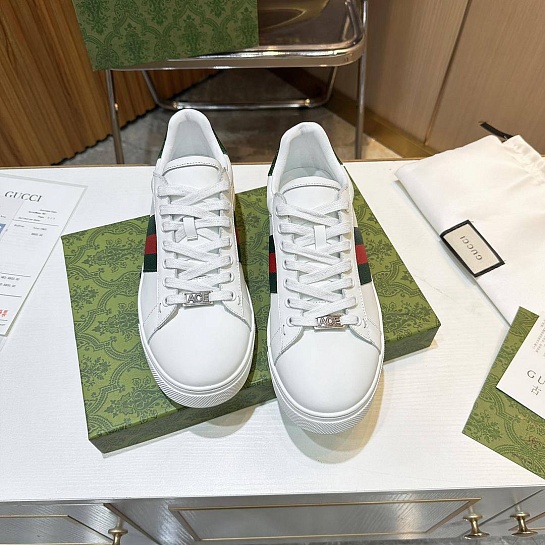 Мужские кроссовки Gucci Ace - White