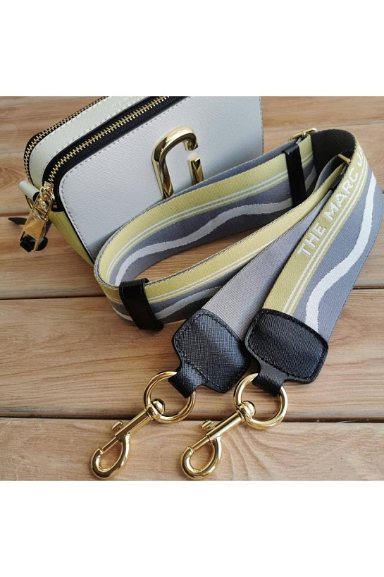 Кожаная сумка Marc Jacobs 25x16 см - Grey