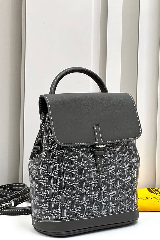 Женский рюкзак Goyard Alpin Mini Premium 23x19x9.5 см - Grey