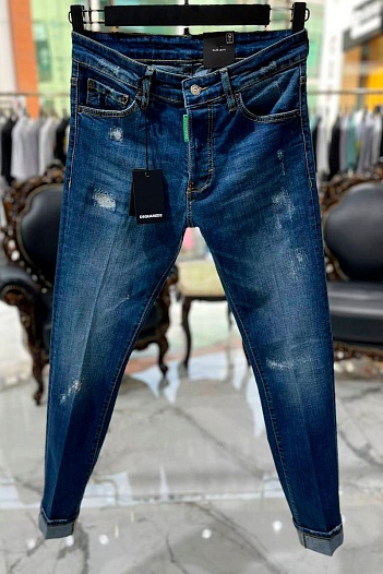 Мужские синие джинсы Dsquared2   
