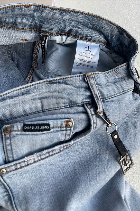 Светло-синие мужские джинсы Calvin Klein New York