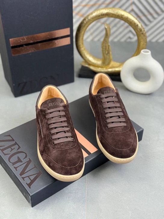 Мужские замшевые кроссовки Zegna "232"