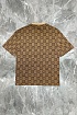 Оверсайз футболка Gucci GG jacquard - Brown