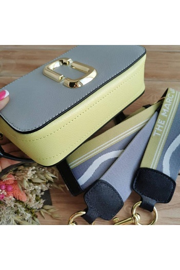 Кожаная сумка Marc Jacobs 25x16 см - Grey   