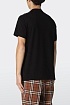Чёрная оверсайз футболка Burberry TB logo-embroidered