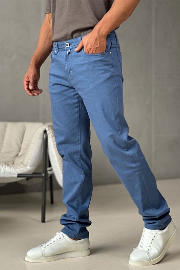 Мужские синие джинсы Jacob Cohen straight fit   