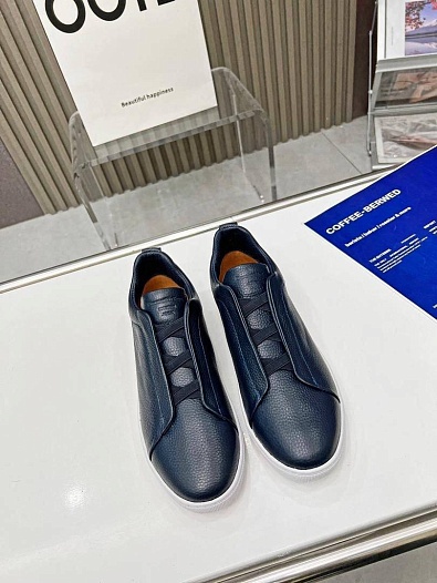 Мужские кроссовки Ermenegildo Zegna Triple Stitch - Navy   