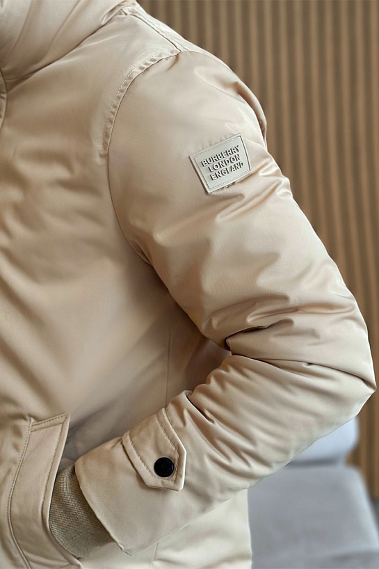 Мужское пальто Burberry бежевого цвета