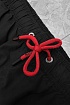 Мужские чёрные шорты Hugo Boss logo-print