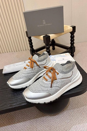 Мужские кроссовки Brunello Cucinelli knitted   