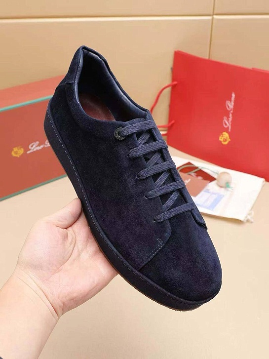 Мужские замшевые кроссовки Loro Piana