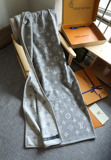Плед Louis Vuitton Monogram premium 180x140 см   