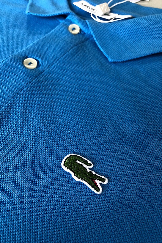 Мужское синее поло Lacoste Classic Fit
