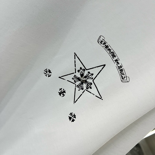 Белая оверсайз футболка Chrome Hearts Premium
