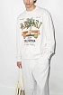 Белый мужской свитшот Amiri Rum Label logo-print