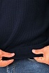 Мужской джемпер синего цвета Hugo Boss logo-embroidered