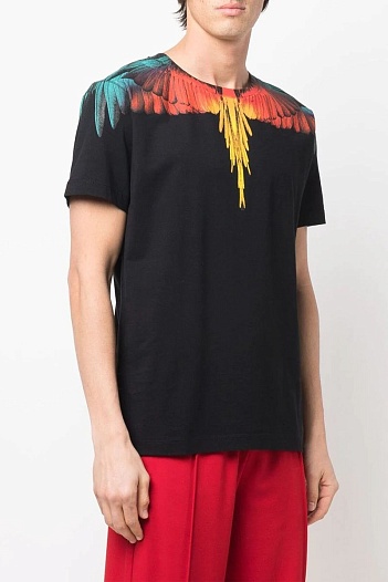 Чёрная футболка Marcelo Burlon County of Milan Icon Wings   