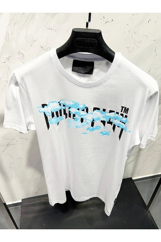 Футболка белого цвета Philipp Plein Clouds graphic-print