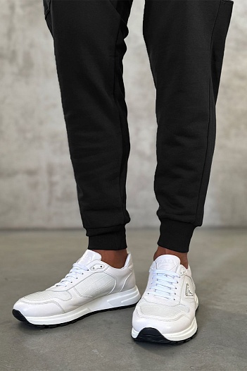 Мужские штаны чёрного цвета Moncler side pocket   