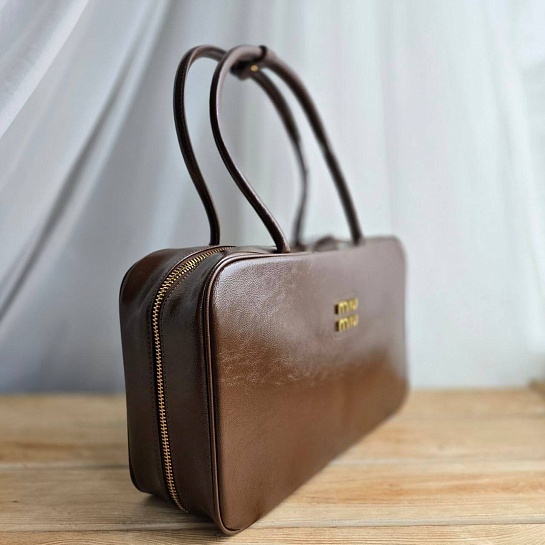 Женская сумка MIU MIU Kage 34x20 см - Chocolate