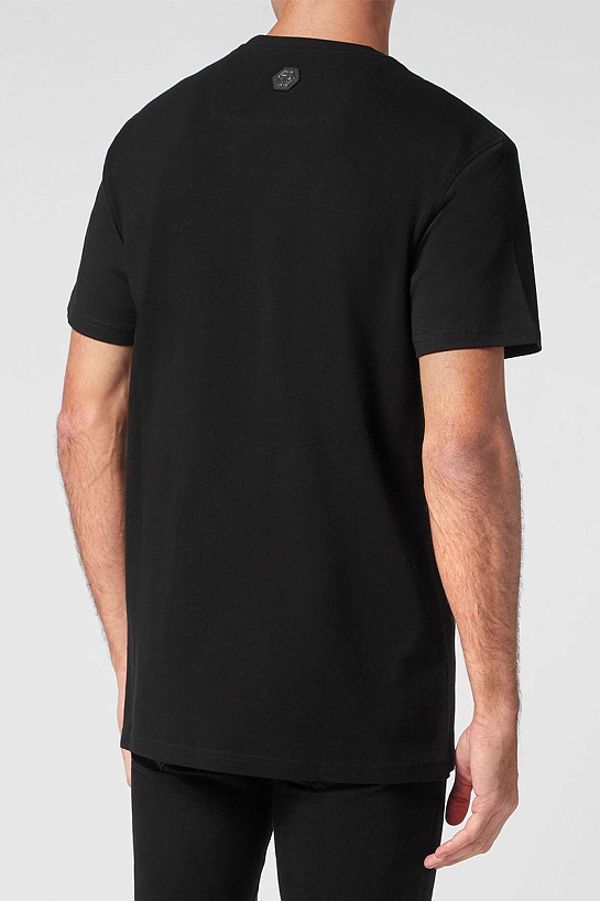 Чёрная футболка Philipp Plein more money more problems