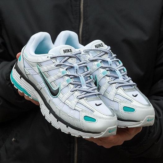Кроссовки Nike P-6000 - White / Light Aqua    