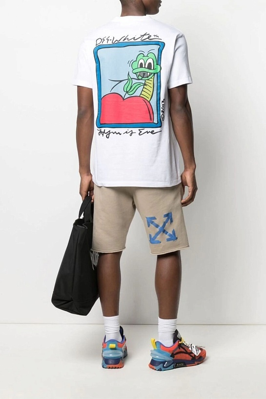 Белая оверсайз футболка Off-White Apple