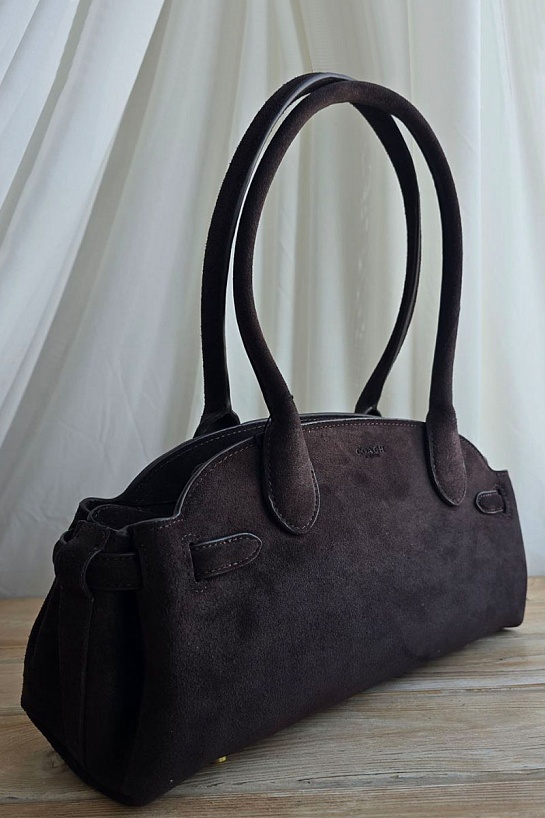 Замшевая сумка Coach 33x16 см