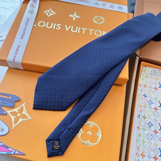 Галстук Louis Vuitton Monogram premium - Navy