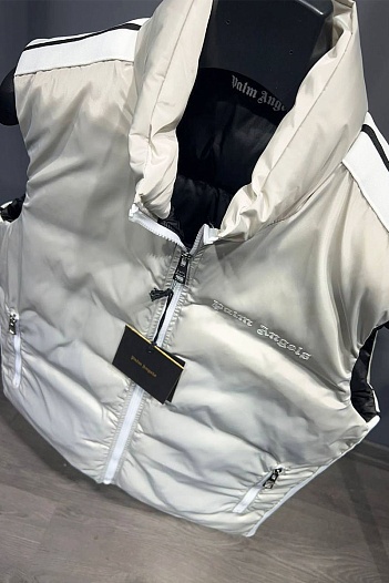 Мужской жилет Palm Angels светло-бежевого цвета   