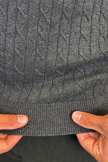 Мужской джемпер Polo Ralph Lauren cable-knit - Dark Grey   