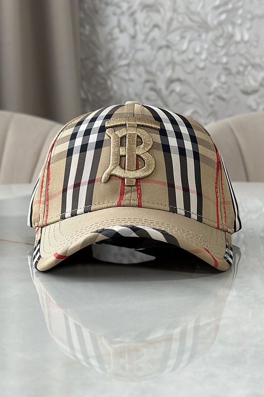 Мужская бейсболка Burberry TB logo - Beige