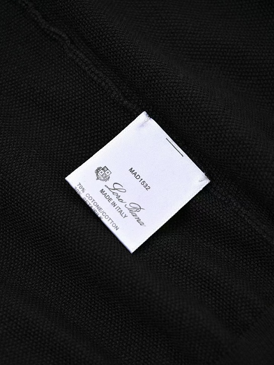 Мужская чёрная футболка Loro Piana premium