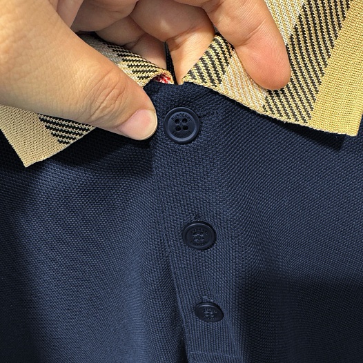 Мужское поло Burberry Premium - Navy   