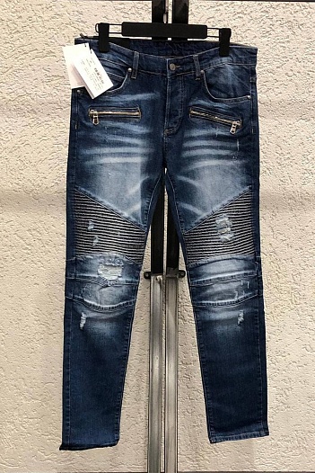 Мужские джинсы Balmain Paris - Blue   