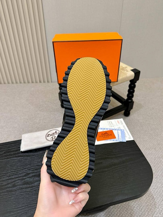 Мужские комбинированные кроссовки Hermes