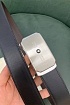 Кожаный чёрный ремень Montblanc 125x3.5 см